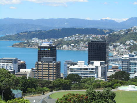 Wellington (Nieuw-Zeeland) - Wellington van boven