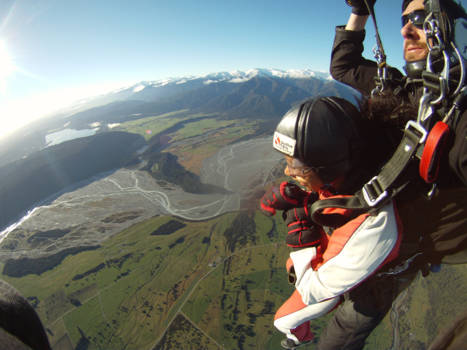 Nieuw-Zeeland - Skydiving, multi-scenic view