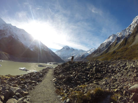 Nieuw-Zeeland - Hooker Valley Lake