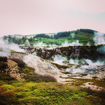 Rotorua - Hot springs in Rotorua, New Zealand