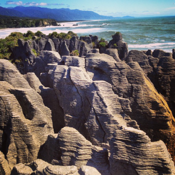 West Coast - Pancake rocks on West Coast, New Zealand