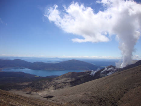 Tongariro National Park - Smokey Vulcano