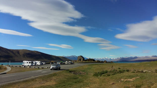 Zuidereiland - prachtige wolken bij Lake Tekapo