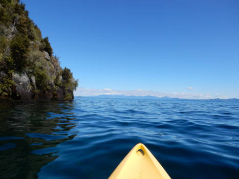 Lake Taupo - kayak on lake Taupo