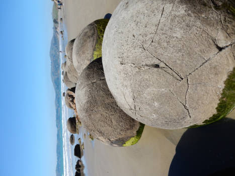 Moeraki Boulders - knikkers op het strand
