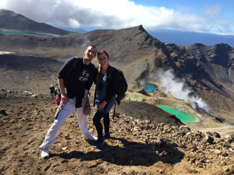 Tongariro Crossing - tongariro crossing merel en mark