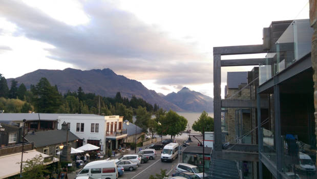 Queenstown - Queenstown zonsondergang
