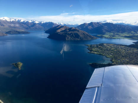 Wanaka - Vliegen boven wanaka