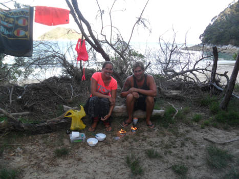 Abel Tasman National Park - Dinertime...
