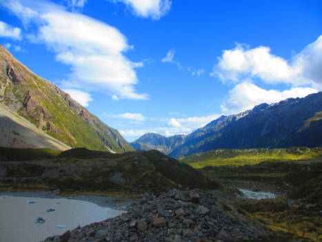 Mount Cook - Aan de voet van Mt Cook