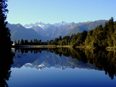 Lake Matheson - Lake Matheson, Fox Glacier, New Zealand
