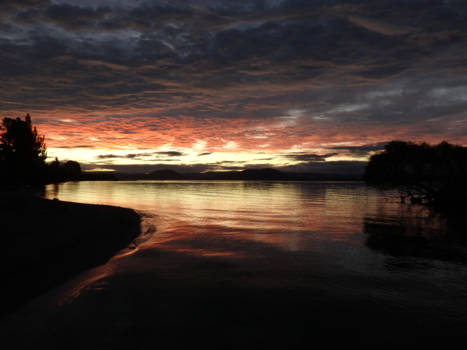 Lake Taupo - Sunset Lake Taupo