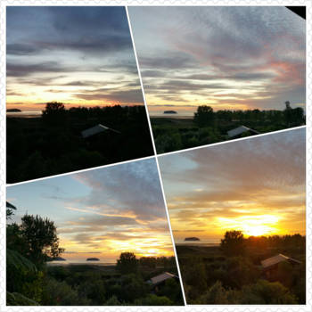 Zuidereiland - Zonsopkomst bij Abel Tasman NP