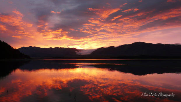 Lake Tekapo - Lake Tekapo sunrise, Nieuw Zeeland