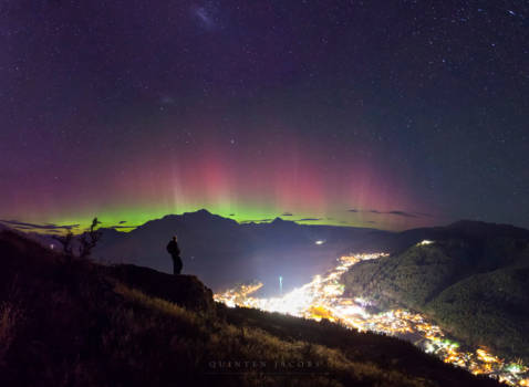 Queenstown - Southern Lights in Queenstown, New Zealand