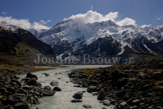 Mount Cook National Park - The view in Hooker Valley of Mount Cook National Park