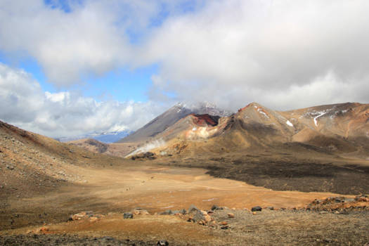 Tongariro Crossing - Weersomslag tijdens de Tongariro Alpine Crossing