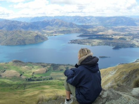 Wanaka - Enjoying the view after intense hike