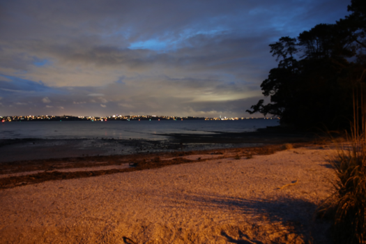 Zuidereiland - Zicht op Auckland vanaf BeachLands