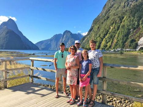 Milford Sound - Familie foto Milford sound