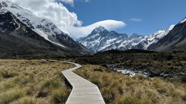 Mount Cook - Op weg naar Mount Cook