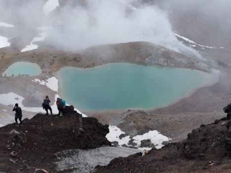 Tongariro Crossing - Het blauwe meer van Tongariro