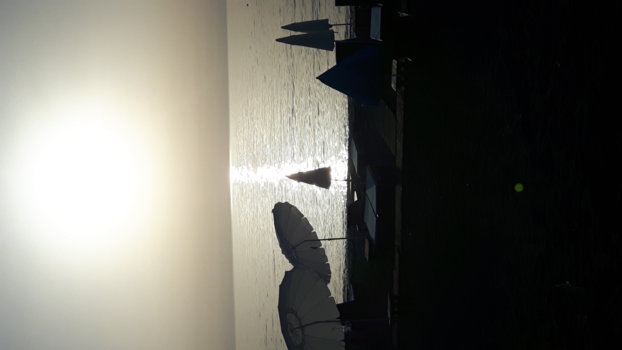 Christchurch - stilleven avondzon strand