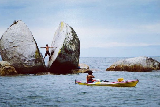 Rondreis Nieuw-Zeeland in zes weken - Split Apple rock!