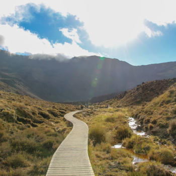 Tongariro National Park - Uitzicht tijdens de hike