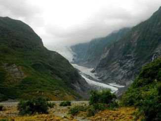 Franz Josef Glacier - Granz Josef vanaf de voet