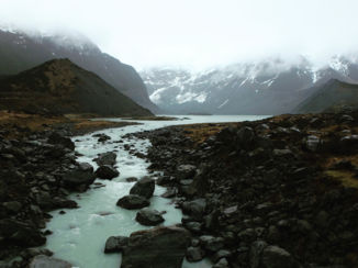 Nieuw-Zeeland - Hooker Lake, Mount Cook National Park