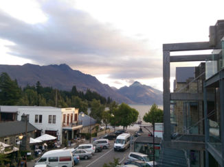 Queenstown - Queenstown zonsondergang