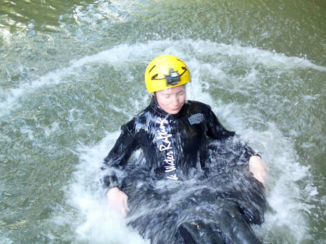 Nieuw-Zeeland - Black water rafting, Waitamo.