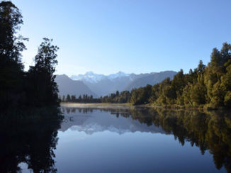 Riksja Nieuw-Zeeland - Mirror lake