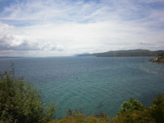 Noordereiland - Vulkaanmeer  bij Taipu