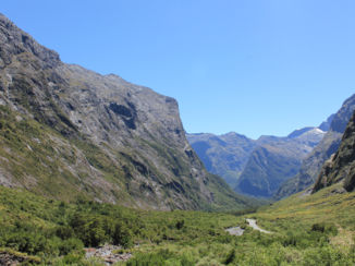 Nieuw-Zeeland - Het uitzicht als je de Homer tunnel uit komt.