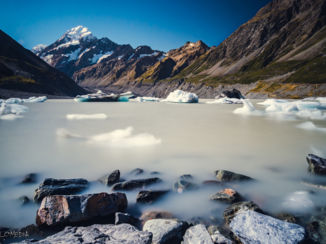 Nieuw-Zeeland - Hooker Lake, Mt. Cook.