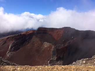Tongariro National Park - Bovenop de vulkaan in het Tongariro NP.