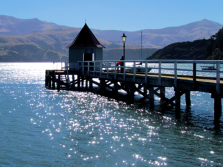 Nieuw-Zeeland - De pier van Akaroa Harbour