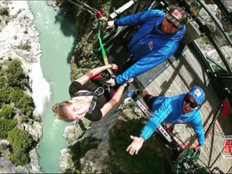 Nieuw-Zeeland - Canyon swing in Queenstown