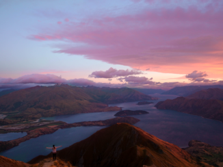 Nieuw-Zeeland - Zonsopkomst, Roy's Peak.