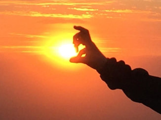 Noordereiland - Sunset bij Nagarkot Nepal