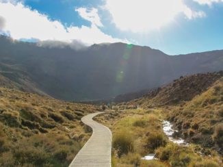 Tongariro National Park - Uitzicht tijdens de hike