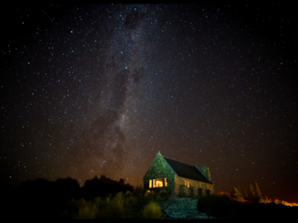 Nieuw-Zeeland - Lake Tekapo 'Church Of The Good Sheppard'